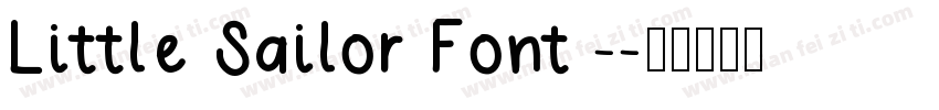 Little Sailor Font -字体转换